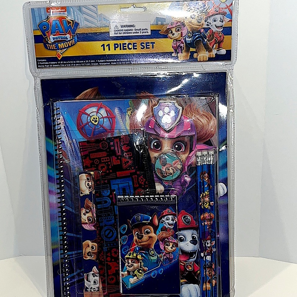 Paw Patrol The Movie, 11 Piece “Back To School” Set.